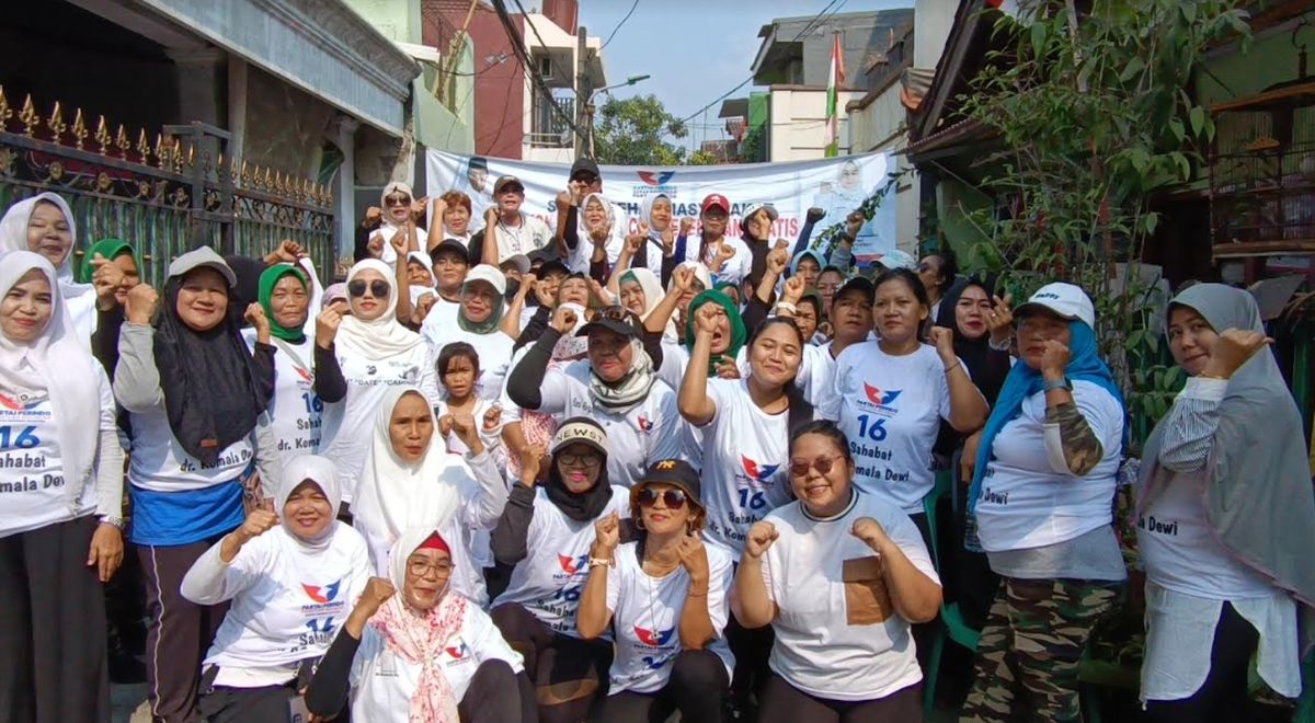 Kartini Perindo Jakut Gelar Senam dan Pemeriksaan Kesehatan Gratis di Cilincing