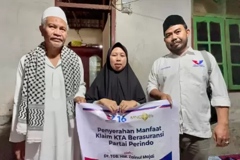 Aksi Nyata! Diberi Santunan Duka KTA Berasuransi Partai Perindo, Keluarga Muh Zaenal: Terima Kasih Bantuannya 