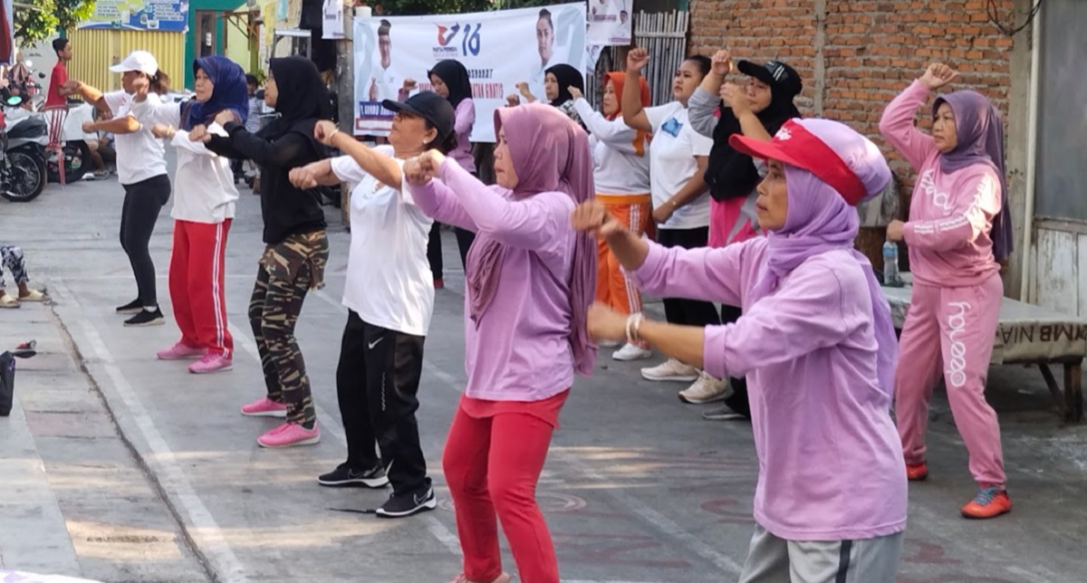 Partai Perindo Gelar Senam Pagi dan Cek Kesehatan Gratis untuk Warga Sunter Dalam