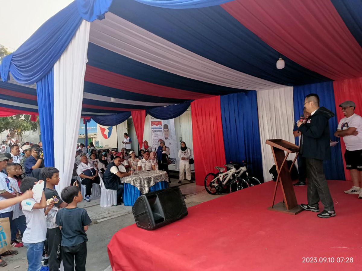 Resmikan Sekretariat AVC, Ketum Partai Perindo Beri Kuis Berhadiah Sepeda