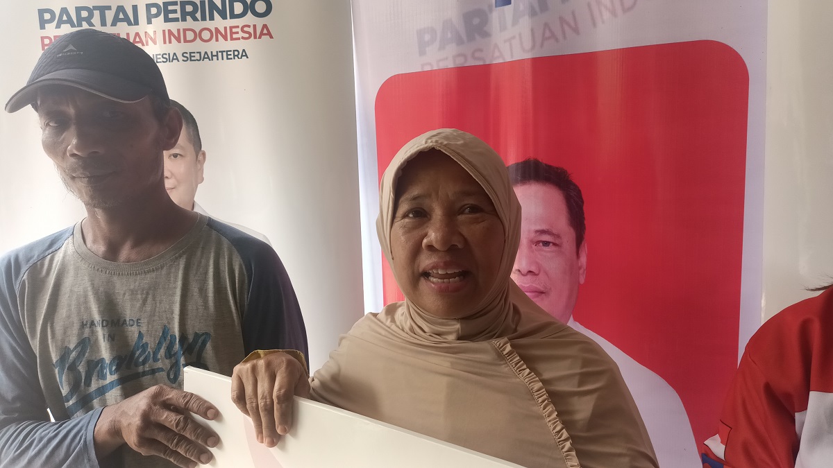 Rumah Dibedah, Warga Rangkapan Jaya: Makasih Partai Perindo