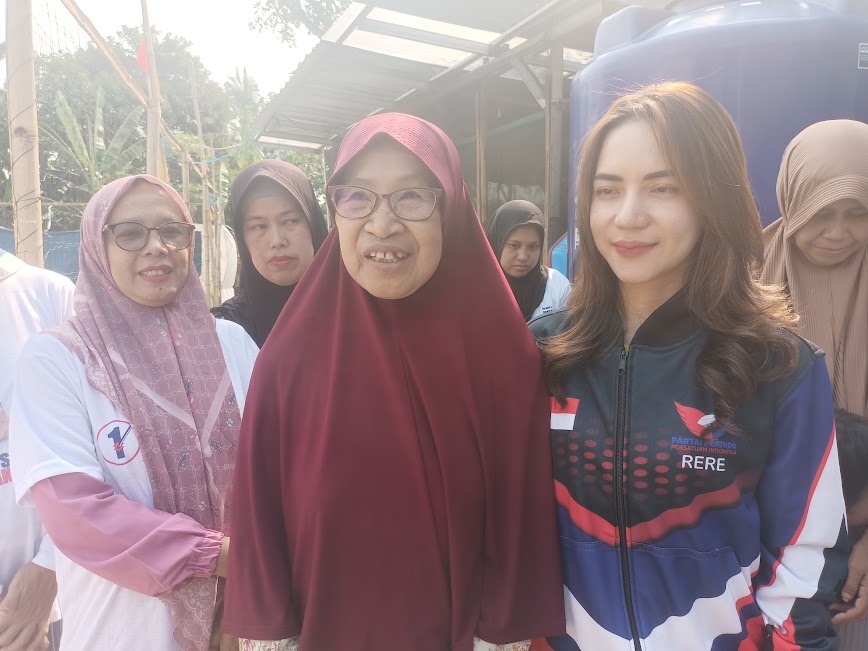 Terdampak Kekeringan 6 Bulan, Rere Tati Sri Hardina Gandeng DPD Partai Perindo Resmikan Sumber Air Bersih di Depok