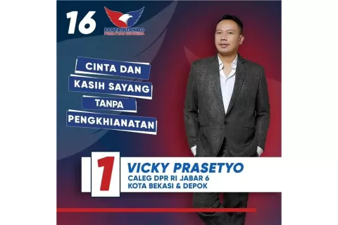 Vicky Prasetyo Caleg DPR RI Dapil Jabar VI, HT: Semangat! 
