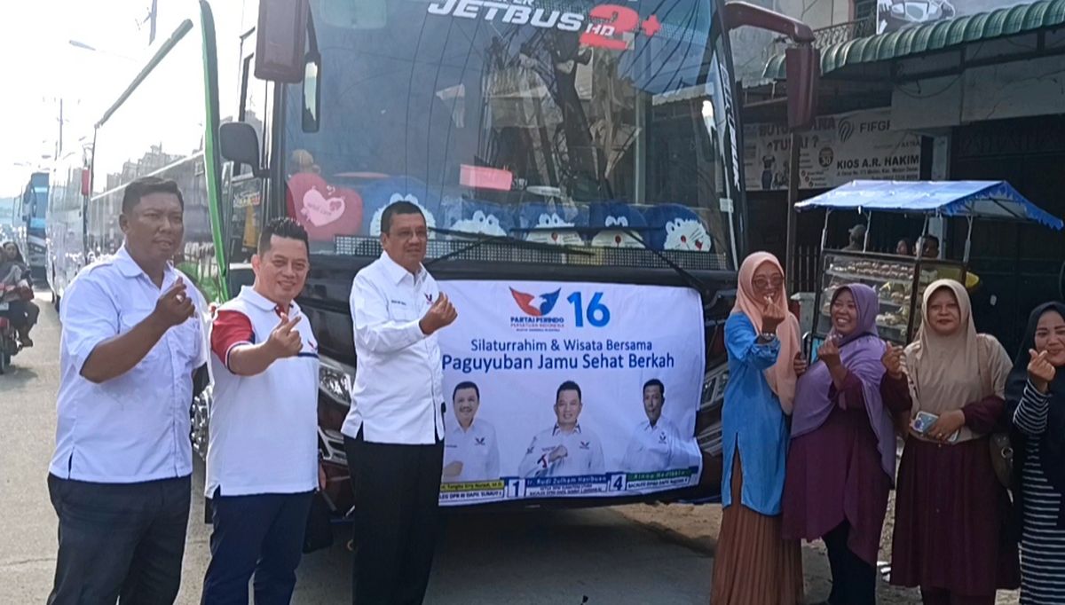 Wisata Bersama Penjual Jamu, Bacaleg Partai Perindo Tengku Erry: Agar Semakin Semangat Bekerja