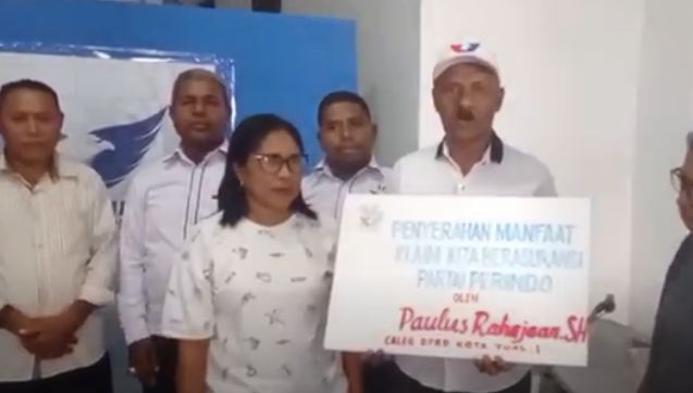 Alami Kecelakaan, Dua Pemegang KTA Perindo Terima Santunan di Kota Tual