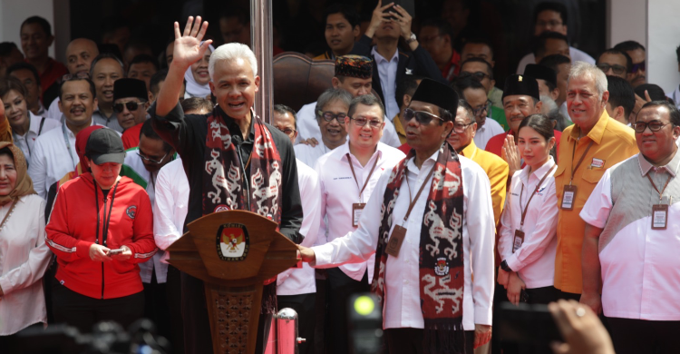 Antar Ganjar-Mahfud Daftar KPU, Hary Tanoe: Antusias Masyarakat Luar Biasa