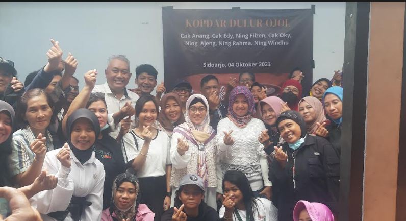 Bacaleg di Sidoarjo Rangkul Pengemudi Ojol, Ini Harapan Ketua DPD Partai Perindo