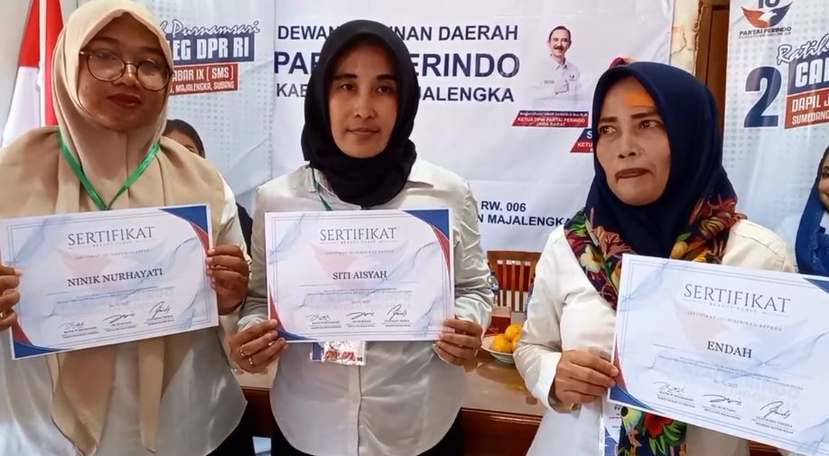 Bacaleg Partai Perindo Selenggarakan Pelatihan Kecantikan di Majalengka