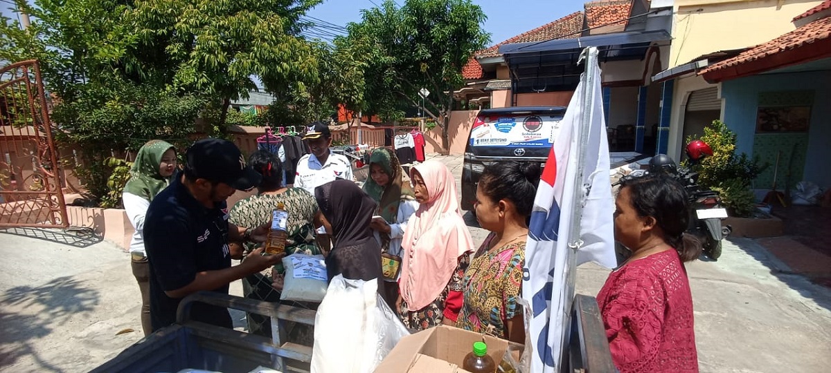 Dapat Bantuan Sembako dari Partai Perindo, Warga Kendal: Sangat Terbantu
