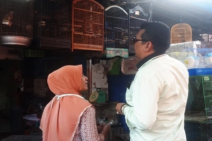 Bacaleg Partai Perindo Riau Serap Aspirasi Perajin dan Pedagang Pasar Burung Palapa