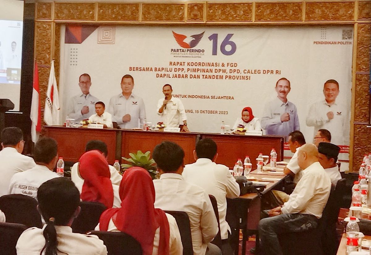 Gelar Rakor Caleg Jabar, Partai Perindo Tekankan Pentingnya Saksi di Pemilu 2024