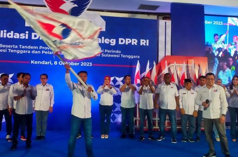 Hadiri Konsolidasi Partai Perindo di Sultra, HT: Ini Kunjungan ke 29 di Indonesia