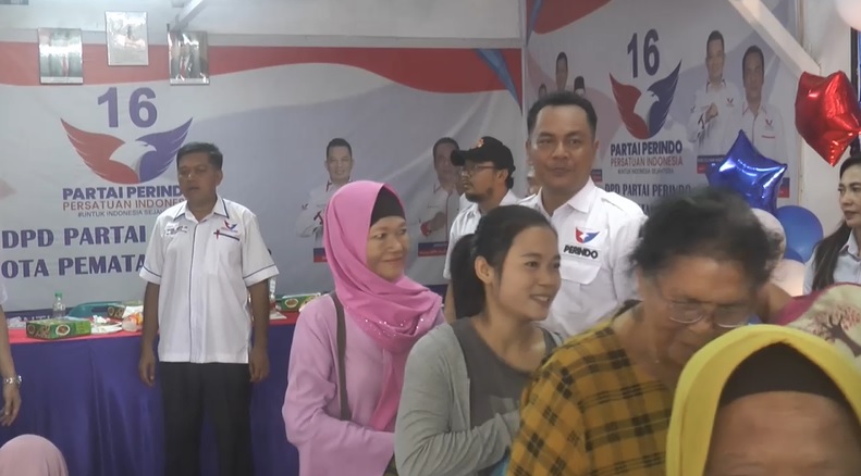 Masyarakat Pematang Siantar Apresiasi Partai Perindo Bagikan Sembako dan Santuni Anak Yatim