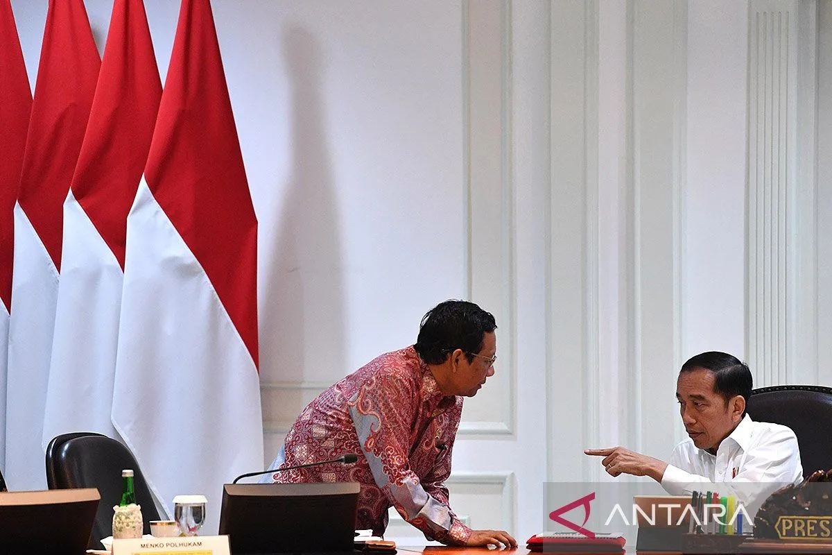 Presiden Berpesan kepada Mahfud Untuk Jaga Pemilu 2024 Berjalan Baik