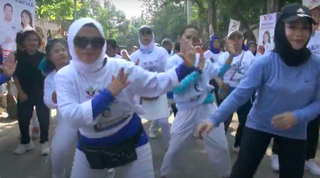 Ratusan Warga Tangerang Antusias Ikut Senam Bareng Bacaleg Partai Perindo Dyah Anita  