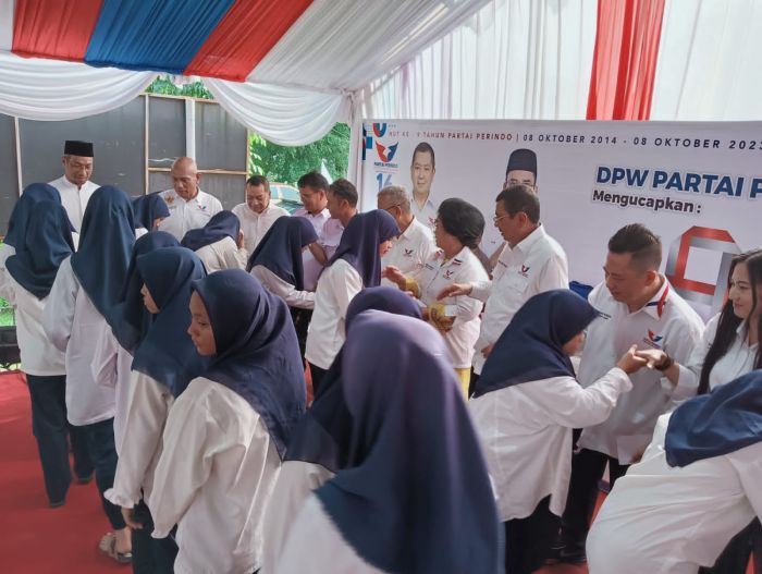 Rayakan HUT Ke-9, Partai Perindo Sumut Santuni Ratusan Anak Yatim