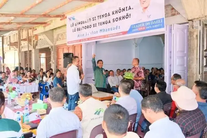 Resmikan Posko Relawan, Leader Dermawan: Tempat Pemenangan Perindo di Nias Utara 