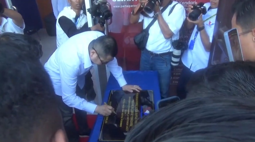Rumah Pemenangan Partai Perindo di Sultra Diresmikan, Tandai Kesiapan Hadapi Pemilu 2024