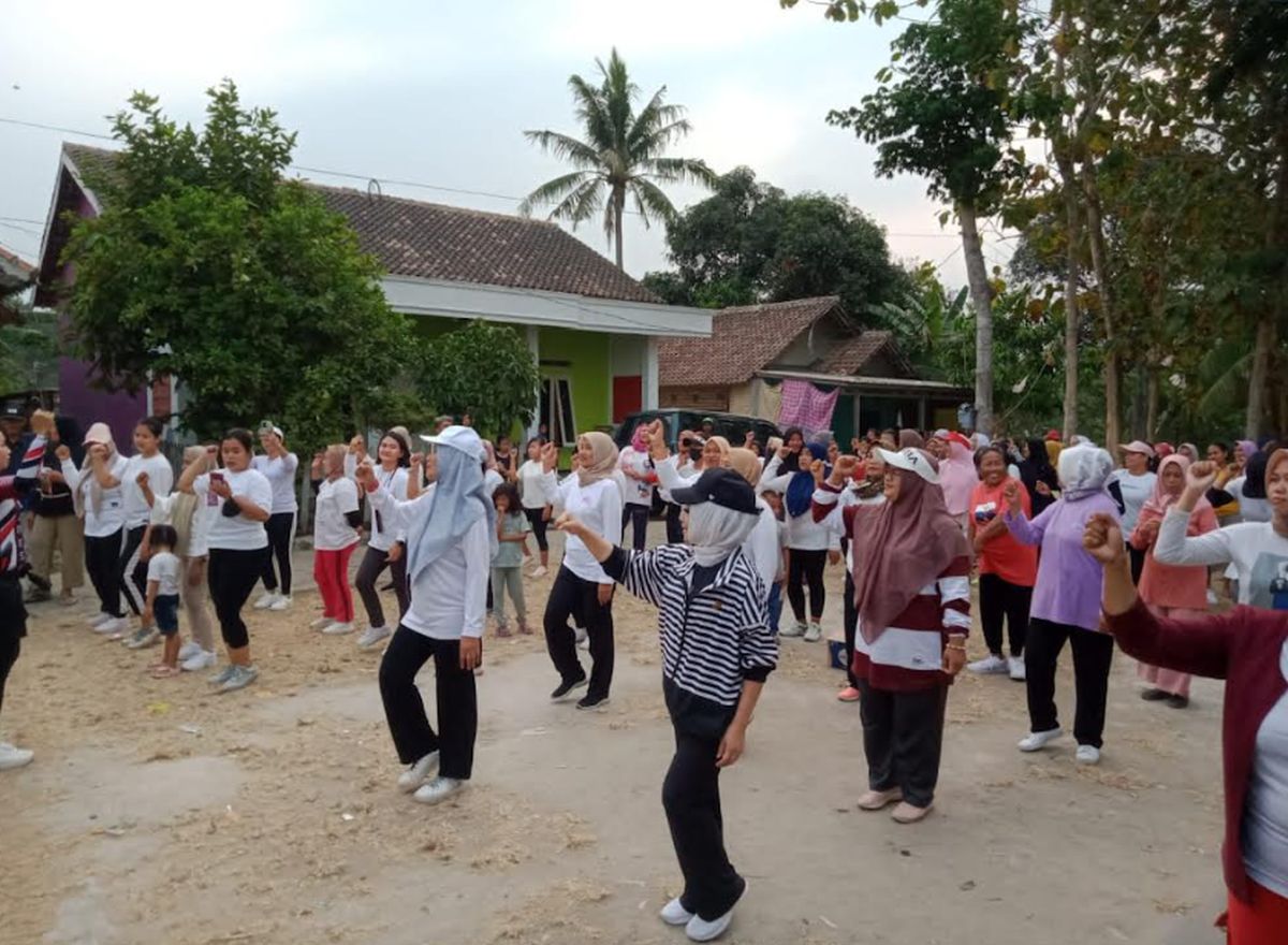 Senam Bersama, Bacaleg DPR RI Partai Perindo Ajak Warga Tangerang Budayakan Hidup Sehat