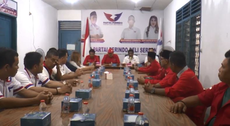 Silaturahmi Politik Koalisi Pilpres 2024, DPC PDIP Kunjungi Partai Perindo Deliserdang