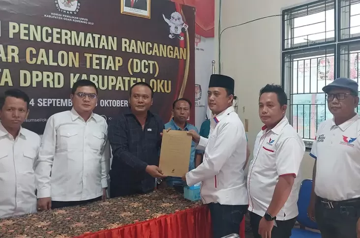 Tambah 1 Bacaleg, Partai Perindo Serahkan Berkas DCT ke KPU OKU