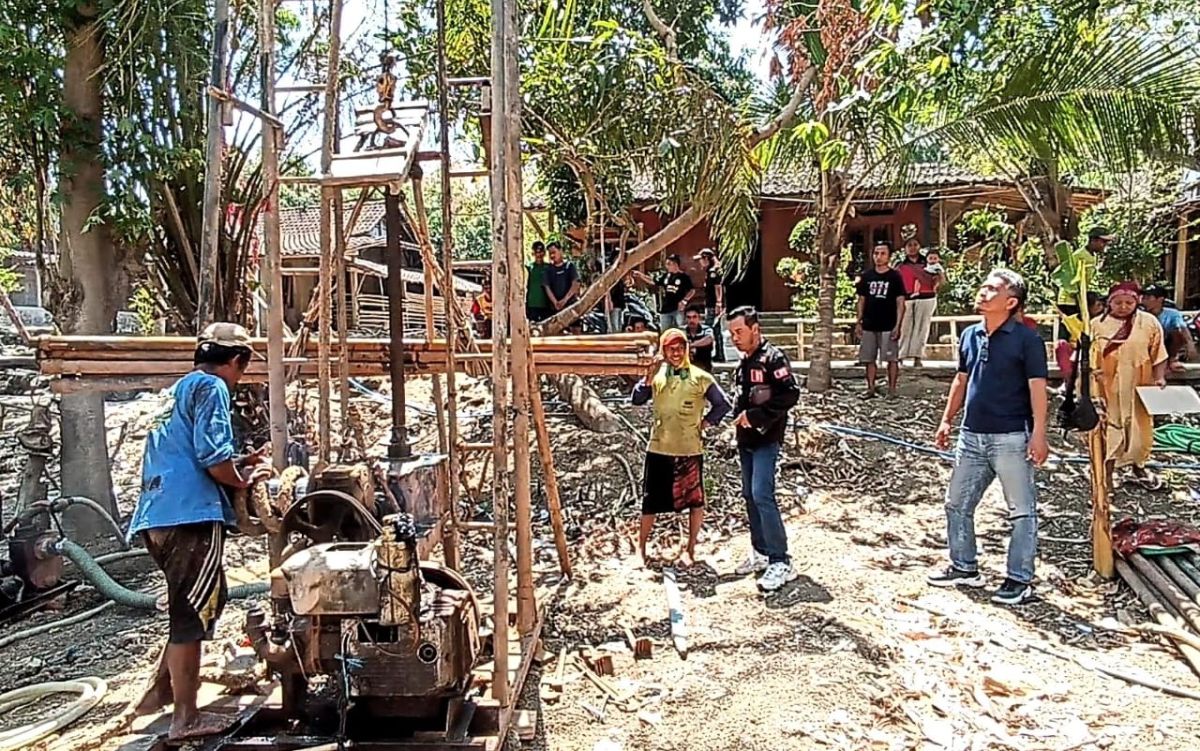 Warga Kendal Kesulitan Air Bersih, Caleg Perindo Benny Setiyono Bantu Buatkan Sumur Bor