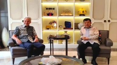Ganjar, Hary Tanoe, dan Arsjad Rasjid Temui Jusuf Kalla