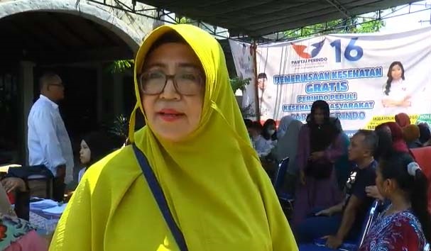 Caleg Partai Perindo Gelar Pemeriksaan Kesehatan Gratis, Warga Rungkut Surabaya Senang