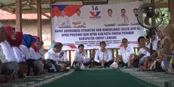 Caleg Partai Perindo Empat Lawang Gelar Rakor Koordinasi Struktur dan Konsolidasi