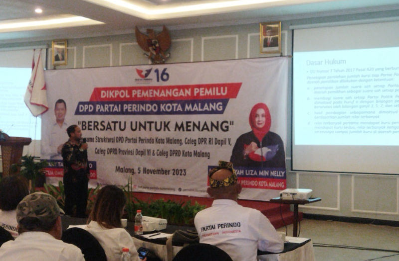 Doa untuk Palestina Awali Rapat Konsolidasi Partai Perindo Kota Malang