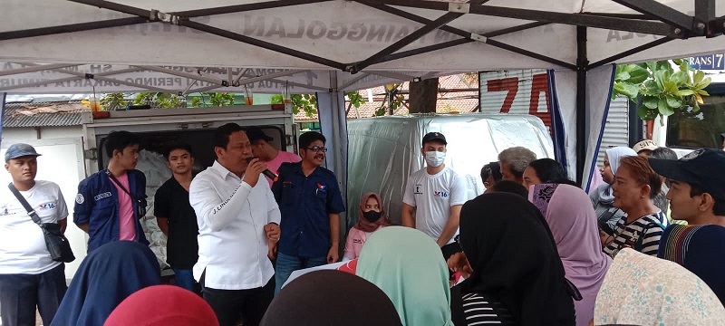 Partai Perindo Jaktim Gelar Bazar Sembako Murah di Matraman, 500 Paket Ludes
