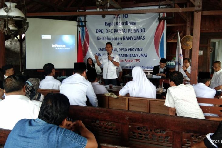 Gelar Rapat Koordinasi, Dapil Jateng 8 Partai Perindo Banyumas-Cilacap Siapkan Saksi Pemilu 2024 