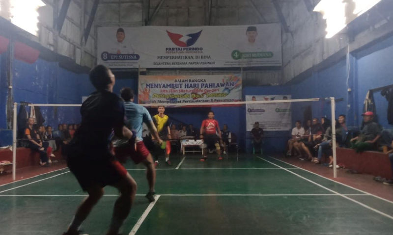 Gelar Turnamen Bulu Tangkis di Bandung, Caleg Partai Perindo: Pererat Persaudaraan dan Persatuan
