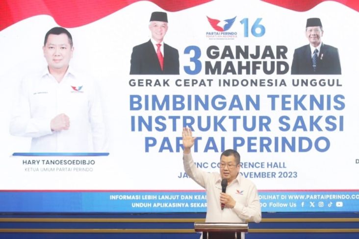 HT Minta Saksi Partai Perindo Miliki Militansi Tinggi Amankan Suara di TPS