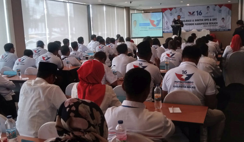 Jelang Pemilu 2024, Partai Perindo Kabupaten Bekasi Gelar Konsolidasi Caleg dan Bimtek