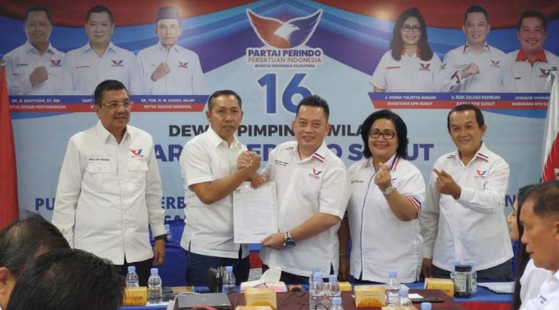 JTP Hutabarat Resmi Jadi Ketua Harian Partai Perindo Sumut