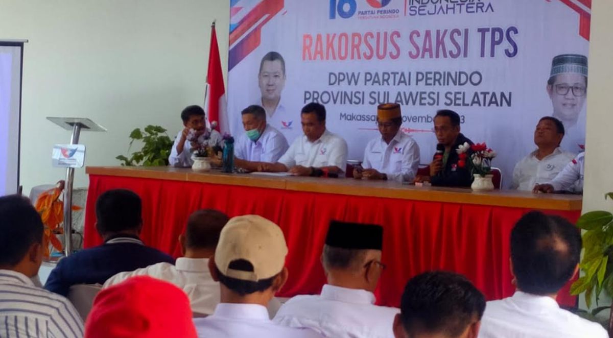 Latih Saksi TPS, Partai Perindo Sulsel Optimis Capai Target di Pemilu 2024