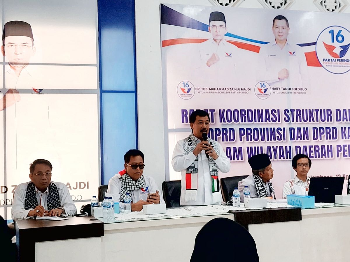 Partai Perindo Sumsel Gelar Konsolidasi, Caleg Dapat Arahan Dongkrak Suara