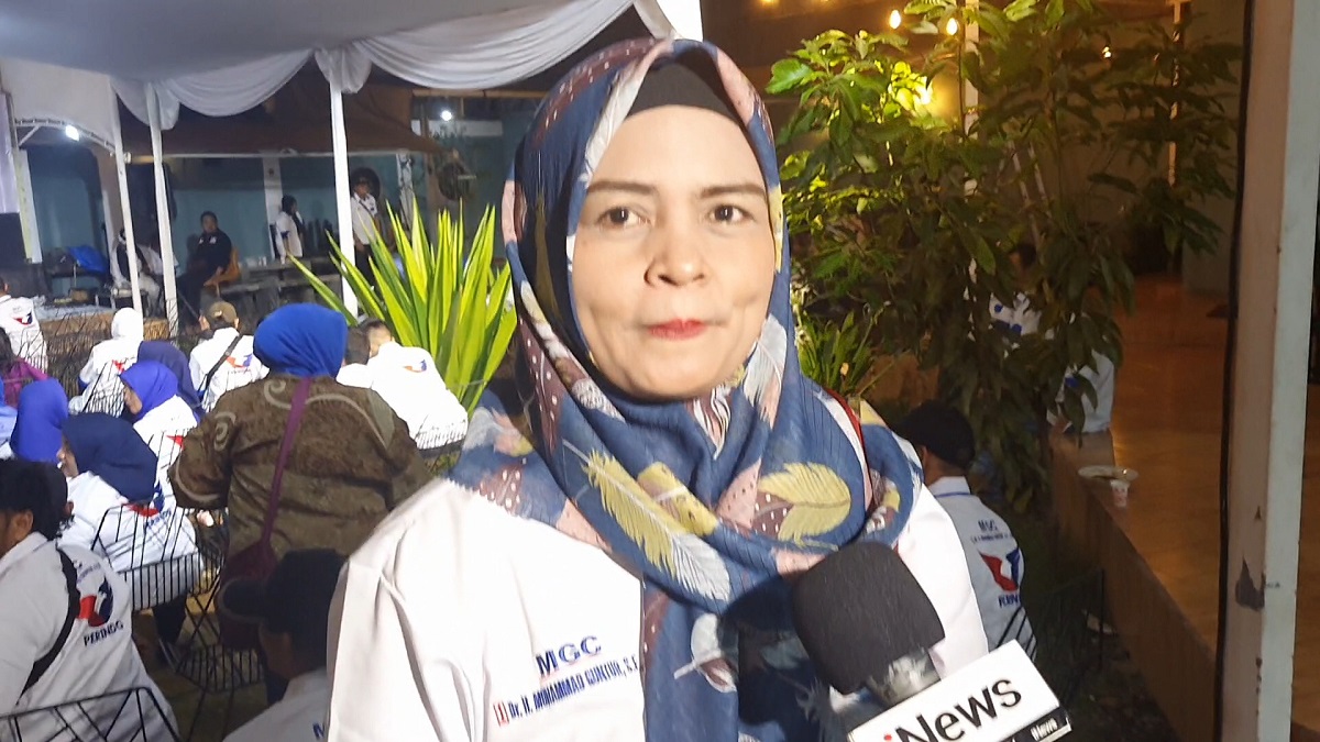Siap Menjadi Saksi TPS, Wanita Ini Yakin Partai Perindo Menang