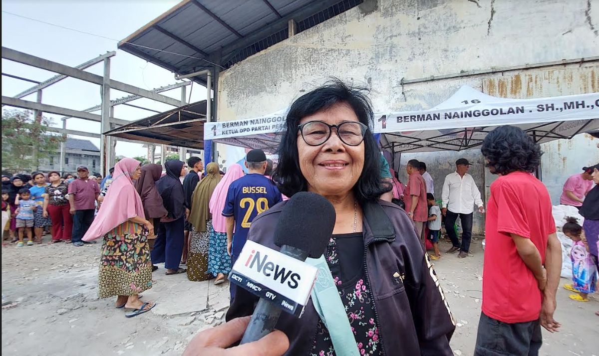 Warga Antusias Serbu Bazar Sembako Murah Partai Perindo di Jaktim: Hemat dan Membantu Banget