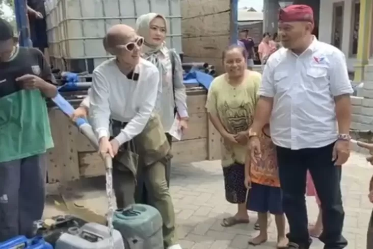 Warga Kediri Alami Krisis Air, Ini yang Dilakukan Caleg Partai Perindo Venna Melinda 