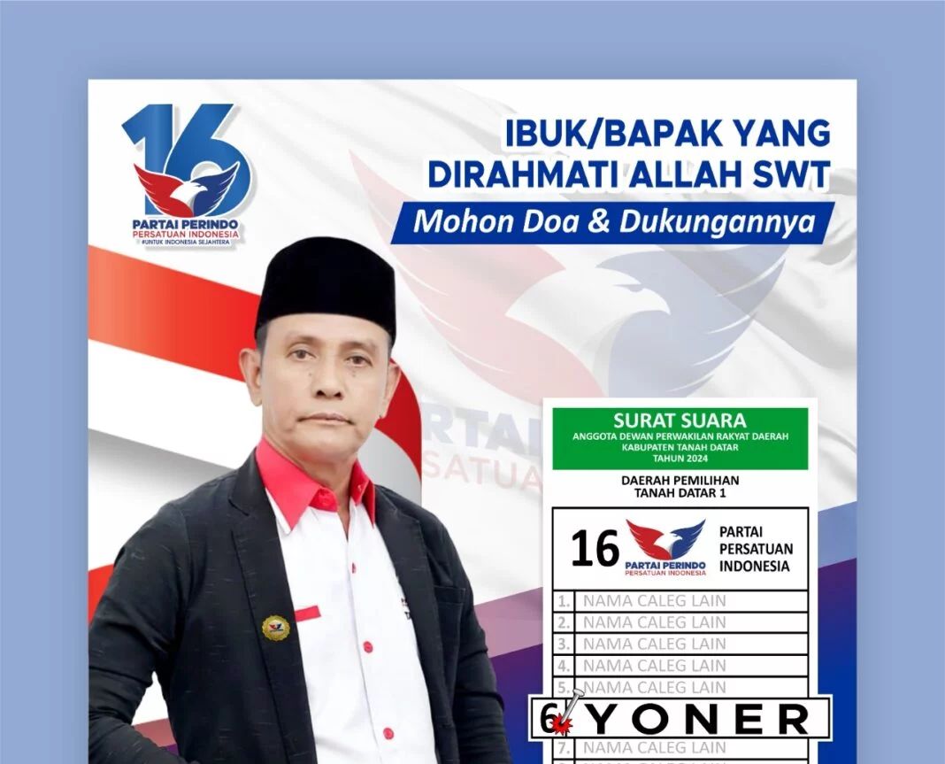 Yoner, Caleg Disabilitas dari Partai Perindo Tanah Datar Siap Perjuangkan Kaum Difabel  