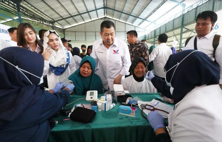 Bazar dan Pemeriksaan Kesehatan Gratis Partai Perindo Diserbu Warga Tangerang 
