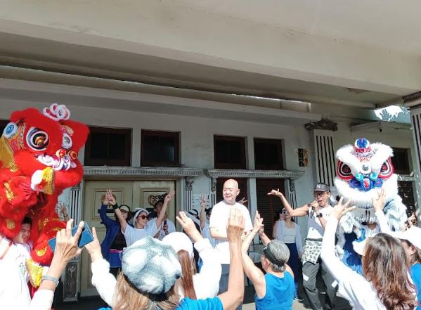 Caleg Partai Perindo Djoni Toat Senam Bareng Warga Bandung, Ajak Terapkan Pola Hidup Sehat