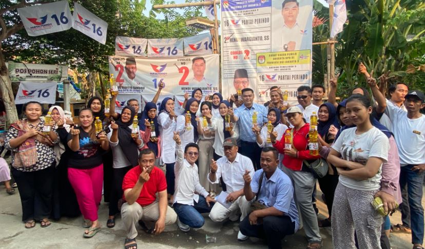 Caleg Partai Perindo Gelar Bazar Murah, Ini Harapan Warga Kalideres Jakarta Barat