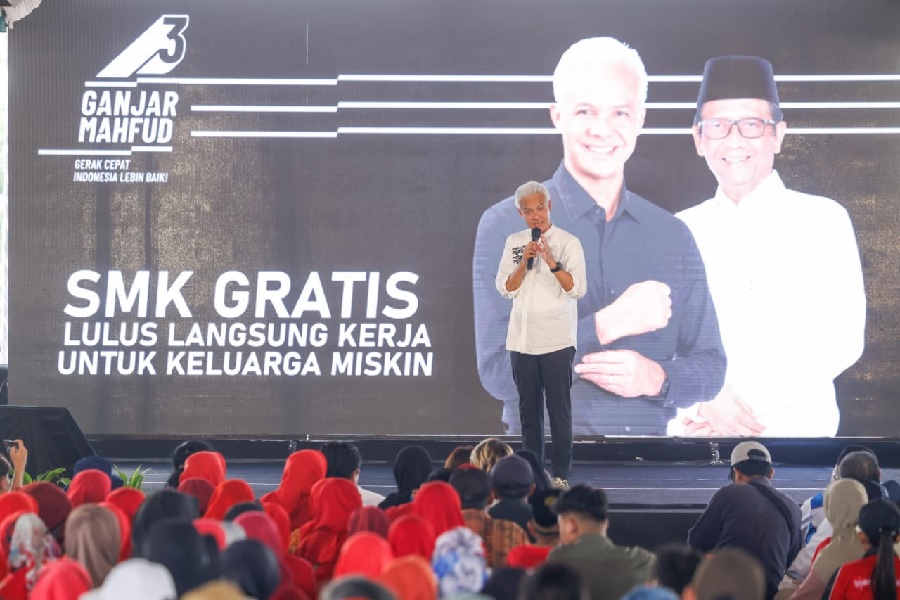 Ganjar Launching SMK Gratis di Wonogiri, Sistematis Tuntaskan Kemiskinan dan Pacu Kualitas SDM