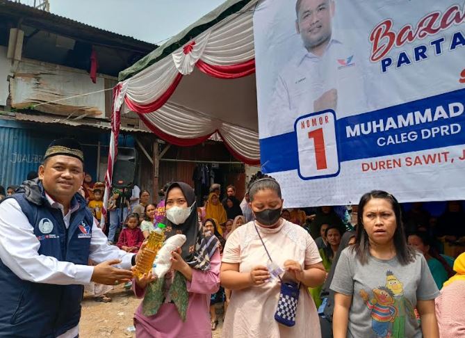 Gelar Bazar Murah, Caleg Partai Perindo Muhammad Sopiyan: Aksi Nyata!