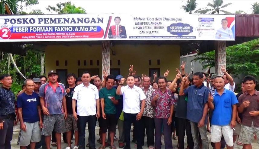 Ketua DPD Partai Perindo Nias Buka Posko Pemenangan di Bawolato, Masyarakat Antusias Sampaikan Hal Ini