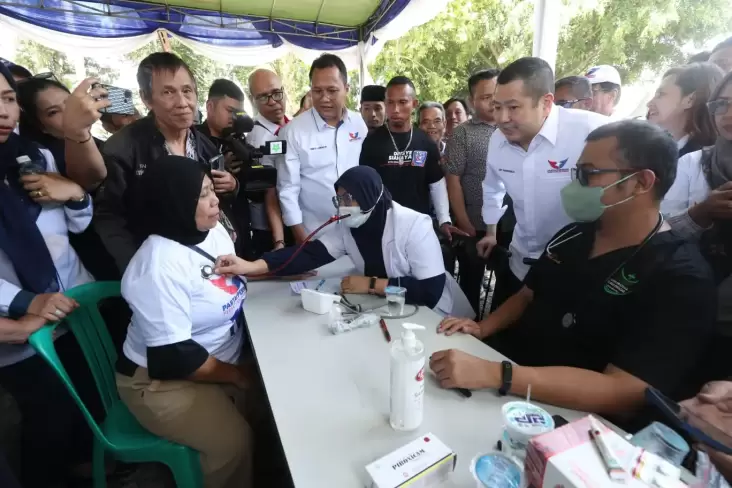 Partai Perindo Gelar Bazar dan Pemeriksaan Kesehatan Gratis, HT: Bentuk Kepedulian kepada Rakyat Kecil 