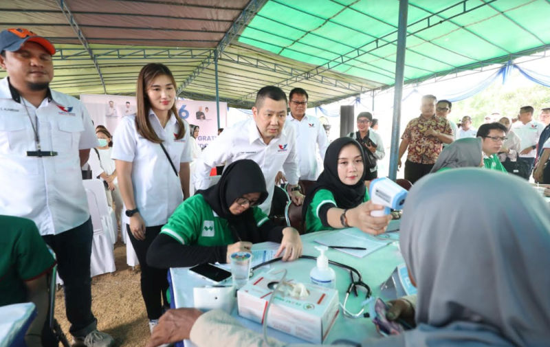 Partai Perindo Gelar Bazar Murah dan Pengobatan Gratis di Tangerang